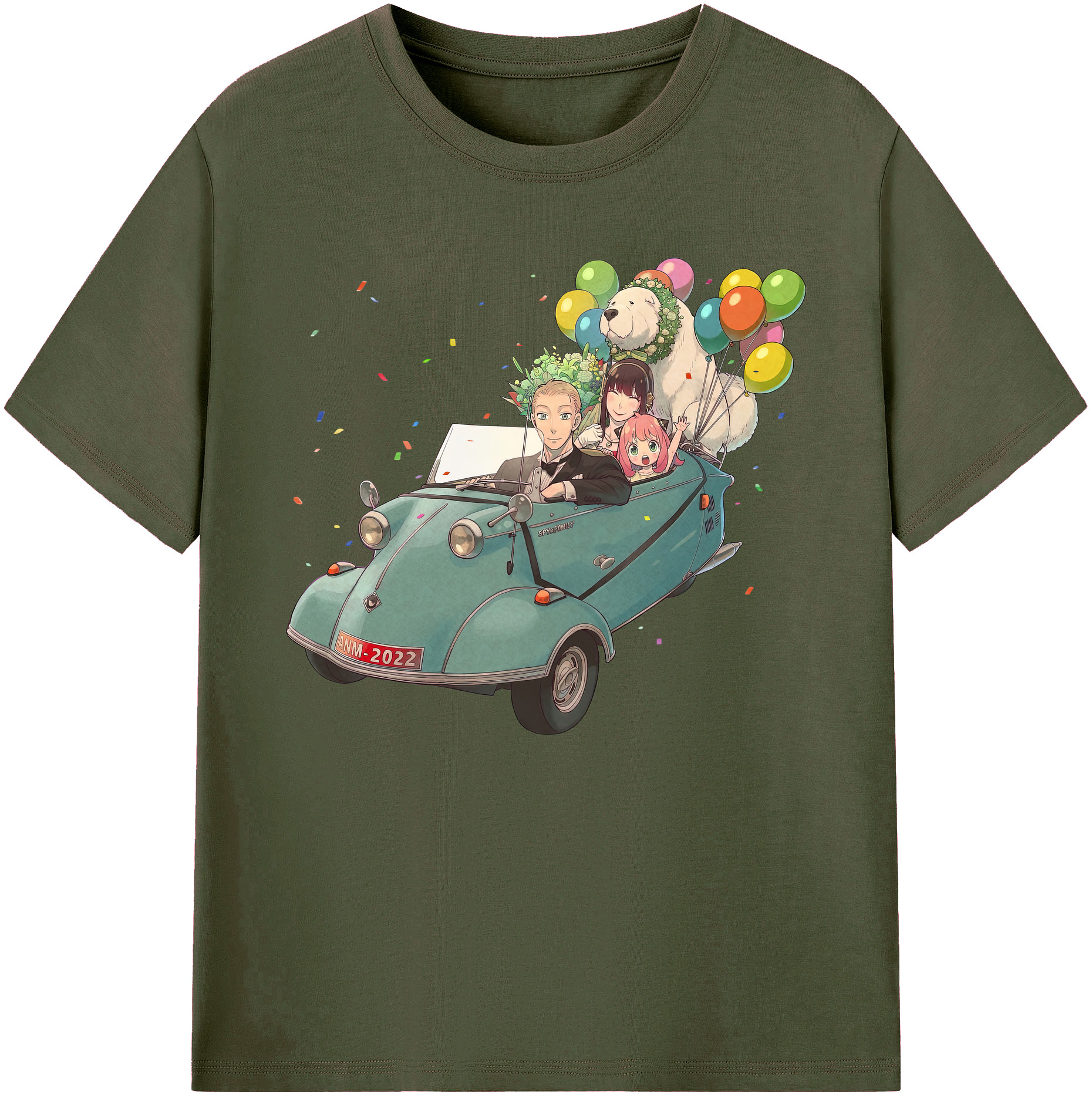 （画像用） SPY×FAMILY间谍家家酒 綿100％ メンズ半袖Tシャツ｜肌触りやわらか＆通気性